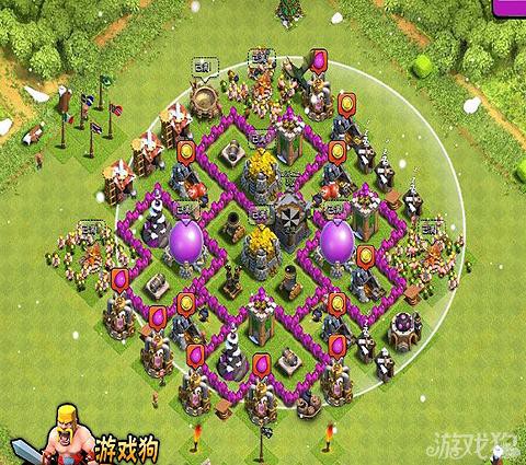 部落冲突6本摆什么阵