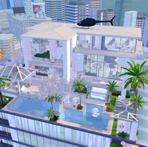 模拟人生4怎么安屋顶