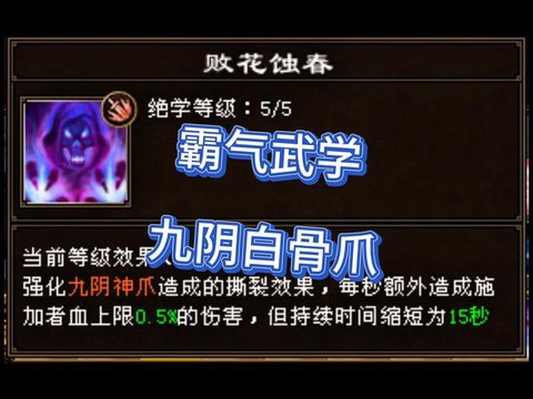 九阴真经武技点怎么用